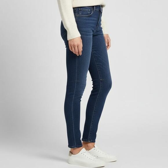 Helmut Lang Curvy Skinny Jeans High Rise Dark Wash Slim Jeans Size 26 Women's - Picture 1 of 7